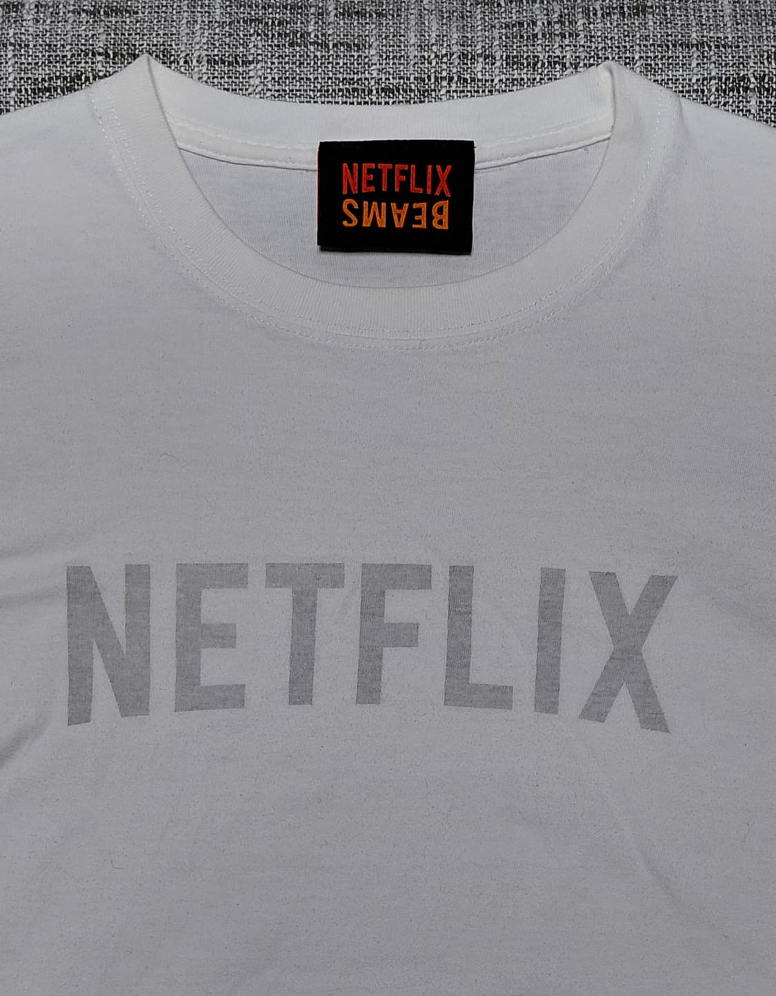 [L] NETFLIX x BEAMS 콜라보 빅 로고 티셔츠 상품이미지1