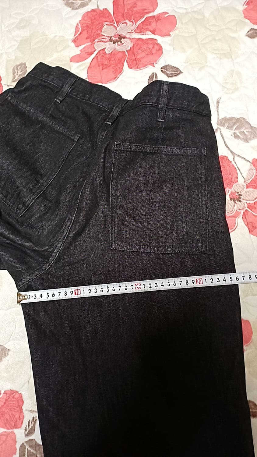 유니클로 와이드블랙진 33인치 기장103 상품이미지8