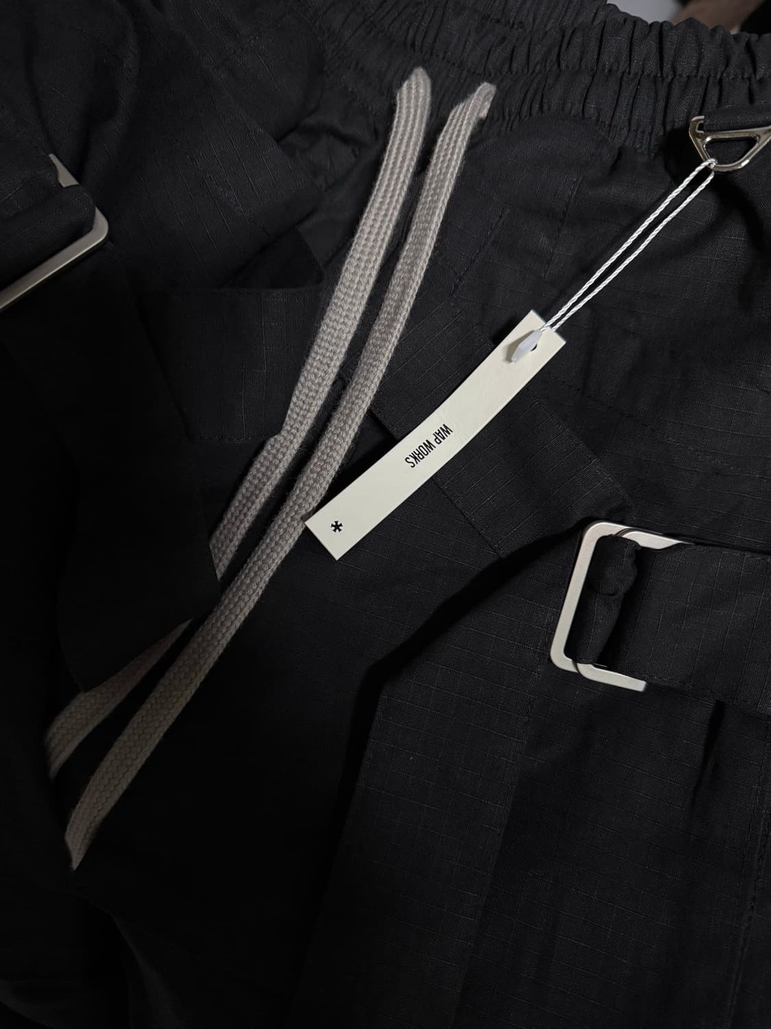 왑웍스 와이드 세이프티 카고 팬츠 블랙 Wapworks Wide Safe 상품이미지3