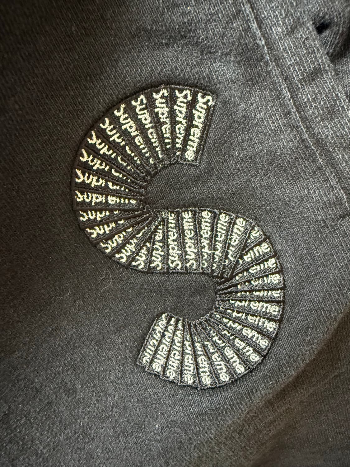 슈프림 S 로고 블랙 스웻팬츠 상품이미지3