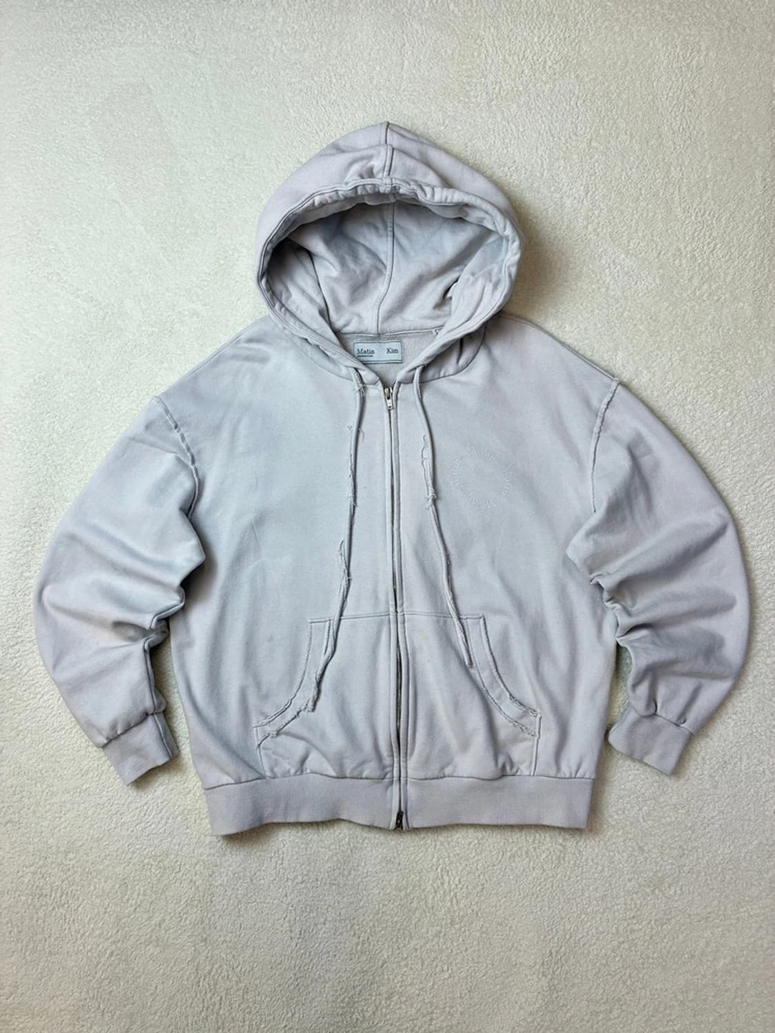 마뗑킴 22ss 그런지 피그먼트 후드 집업 PN5789 상품이미지4