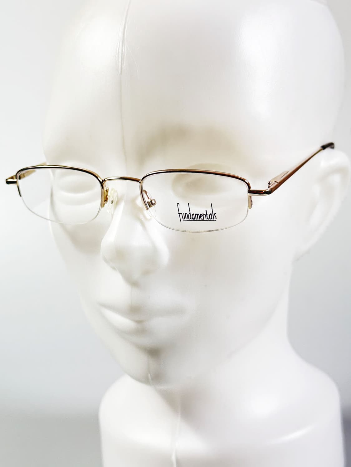 Fundamentals 골드 반무테 스퀘어 메탈 빈티지 안경 상품이미지9