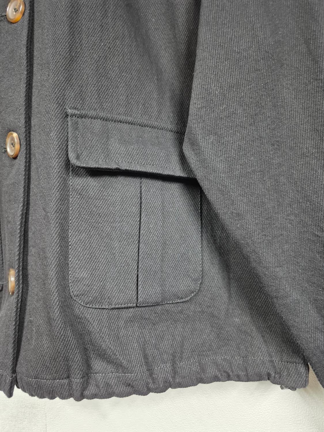 블랙 면 자켓 상품이미지5