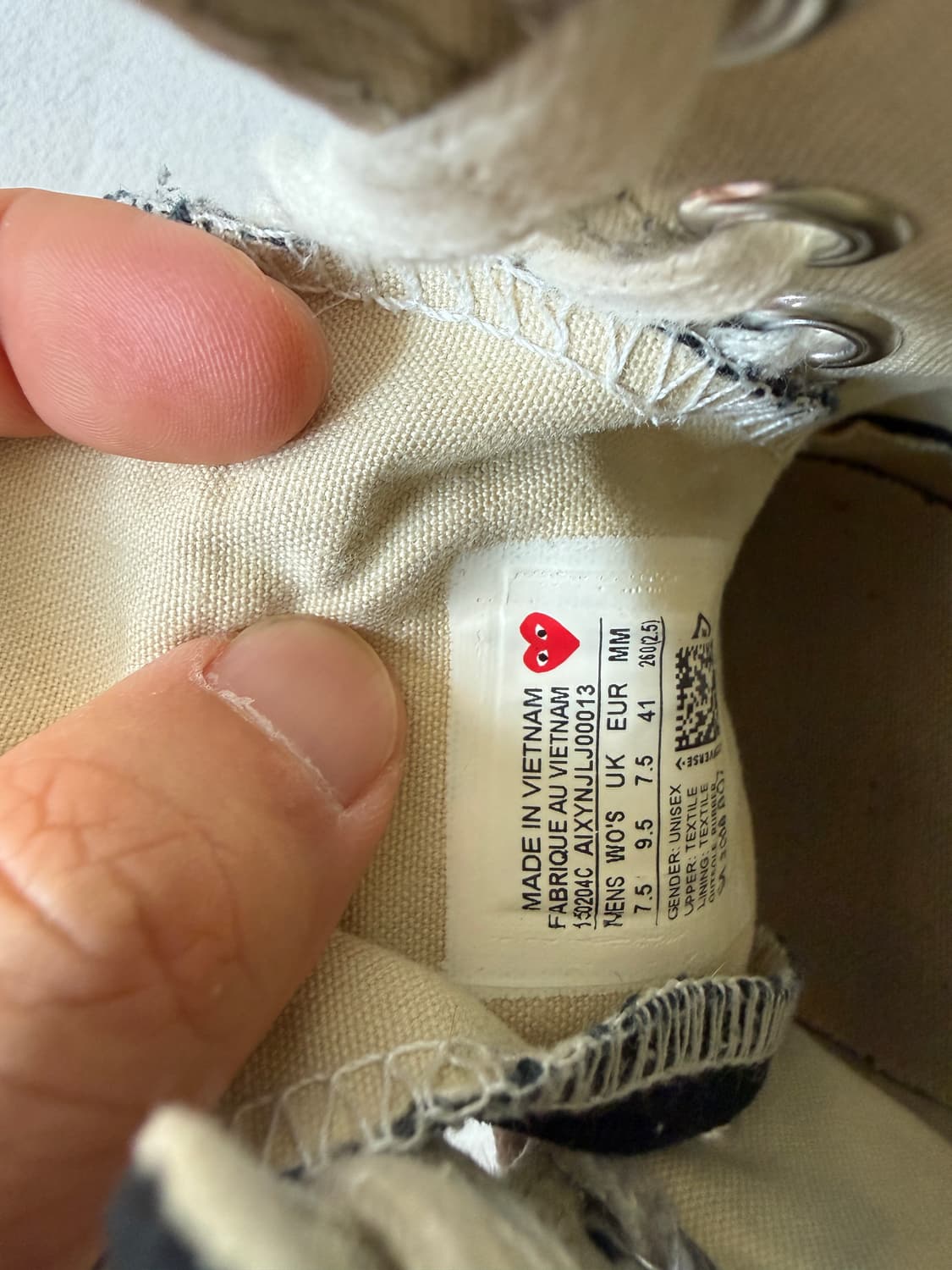 [260]컨버스X꼼데가르송 척테일러 하이 상품이미지10