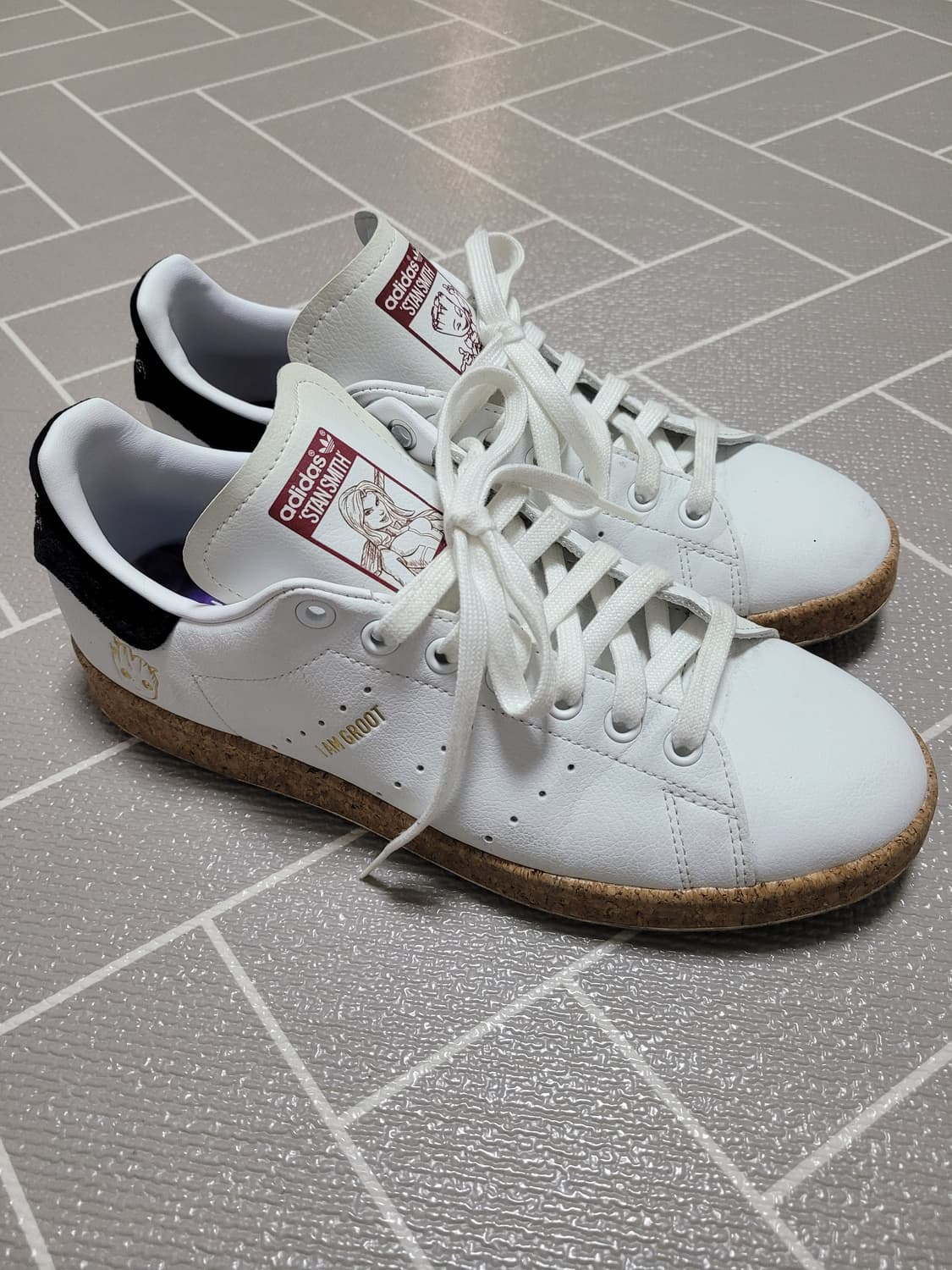 아디다스 스탠스미스 그루트&가모라 마블 콜라보 265 상품이미지1