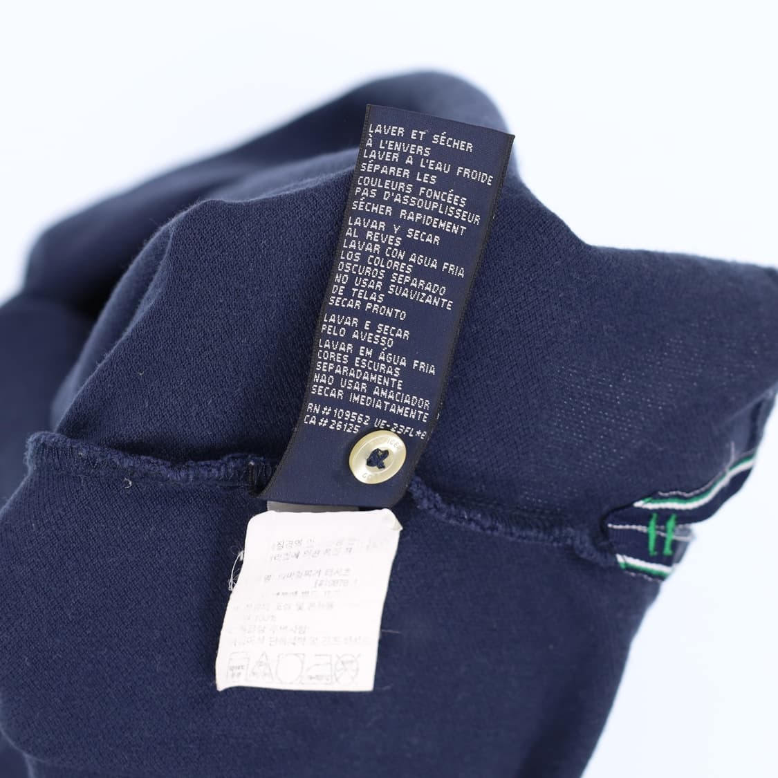 [US M] 타미힐피거 골프 피케 긴팔 카라 티셔츠 네이비 3826 상품이미지8