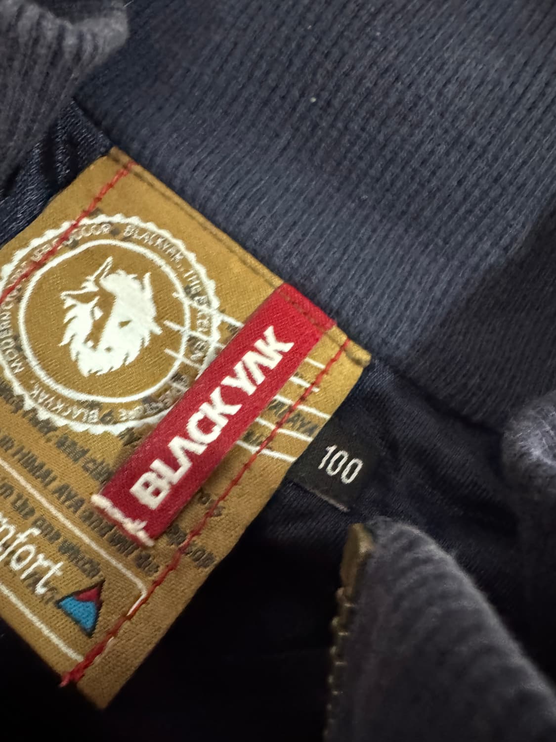 블랙야크 앙고라 방풍 니트 집업 자켓 L 네이비 상품이미지3