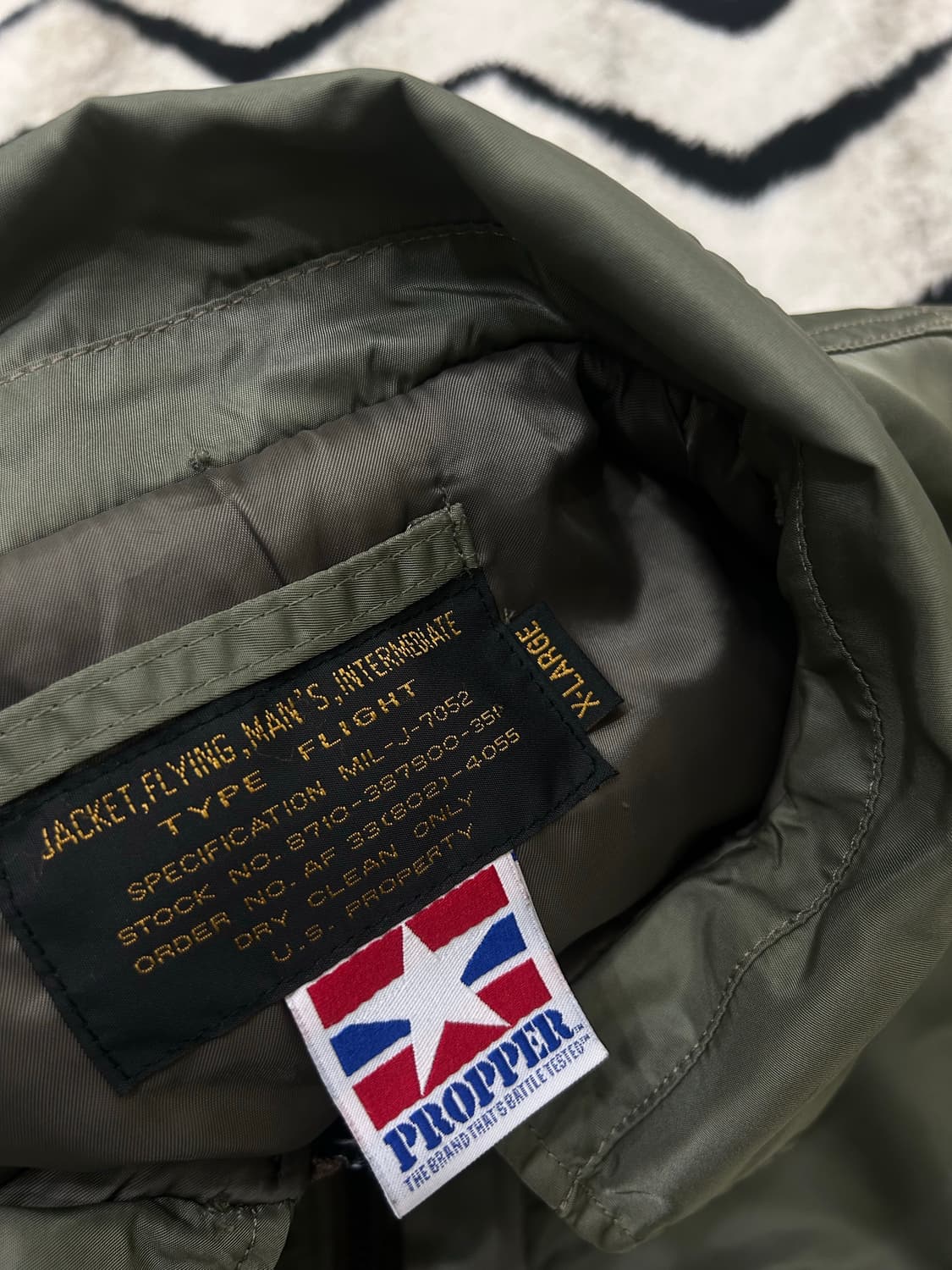 [XL]프로퍼 U.S에어포스 MA-1 항공점퍼/세이지그린 상품이미지6
