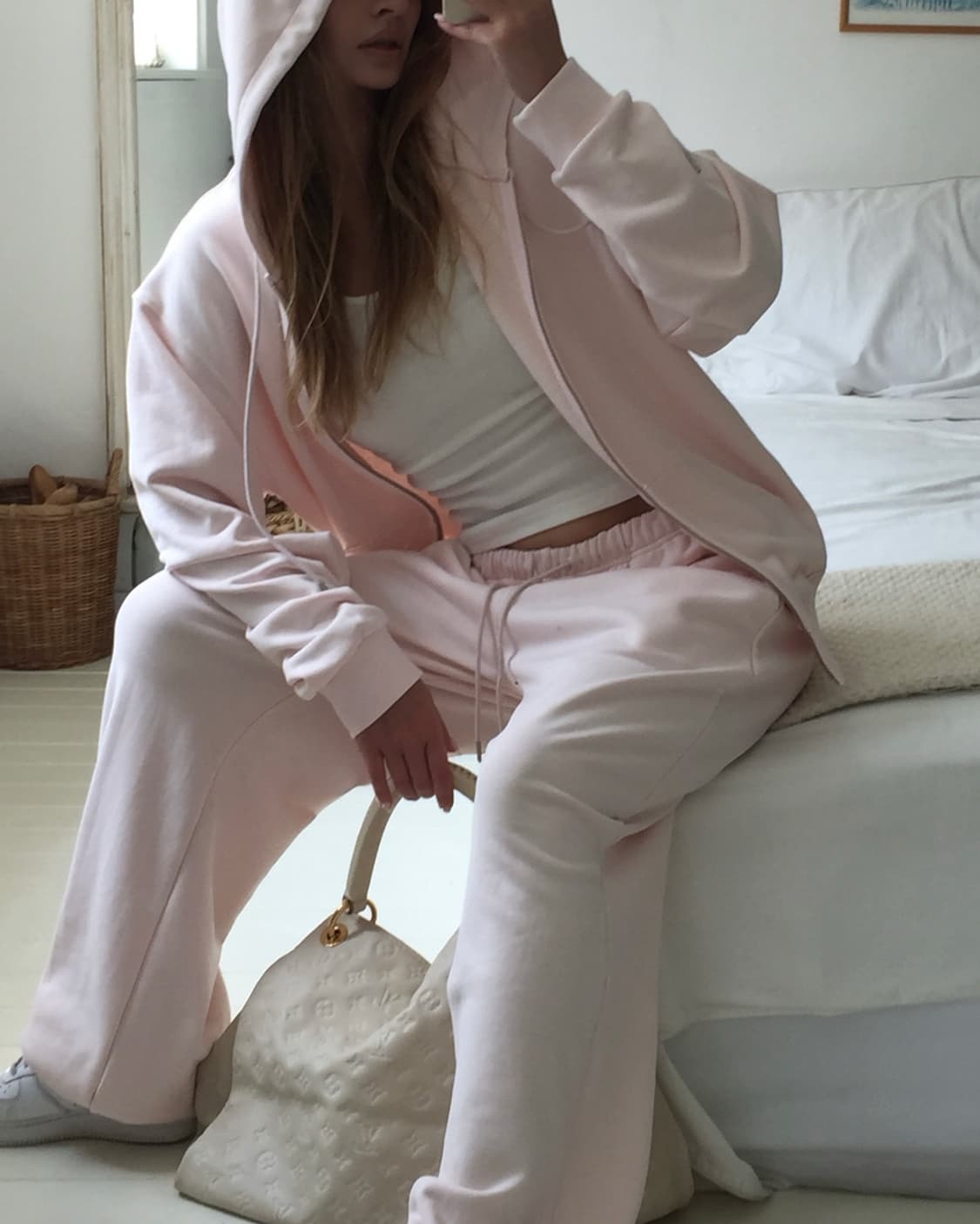 핀터레스트 무드 sweat pants  (baby pink) 상품이미지10