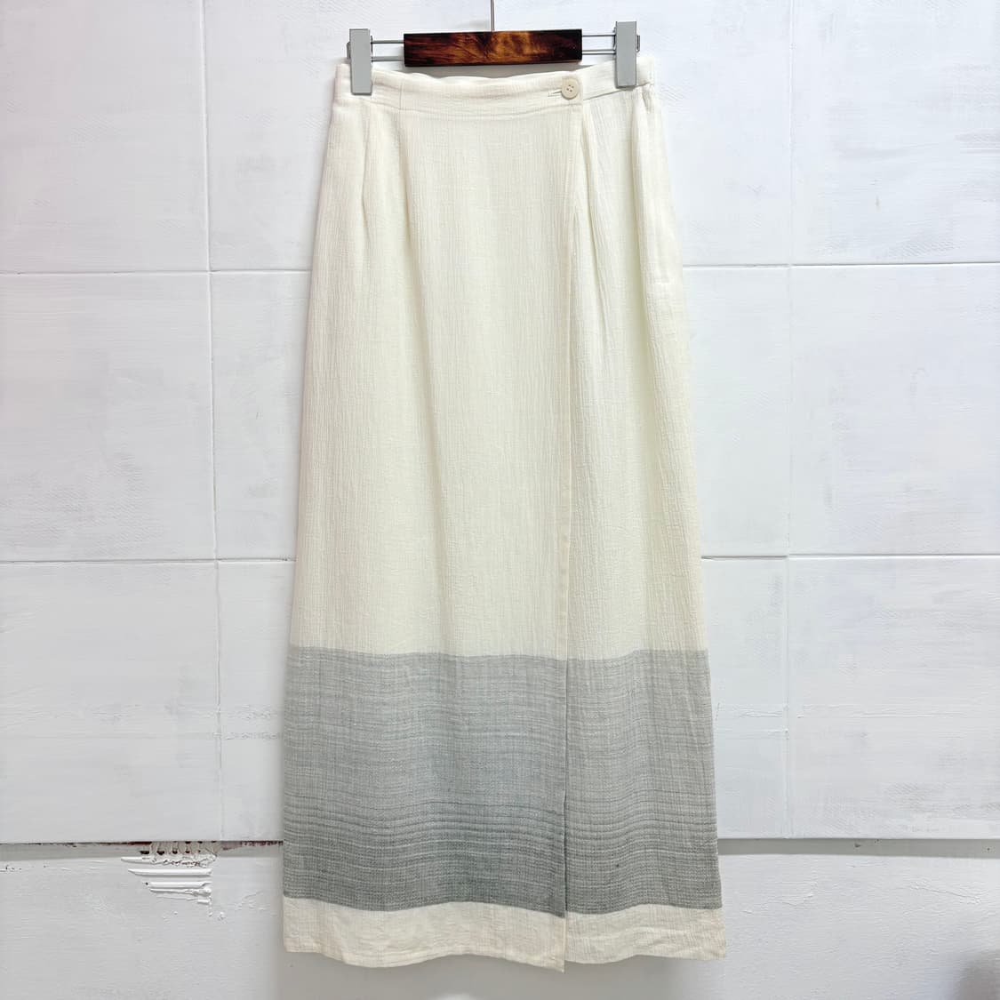 아이보리 그라데이션 랩 스커트 JPN 상품이미지1
