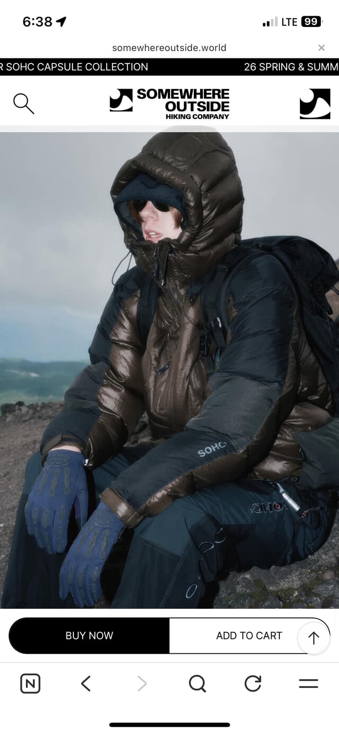 썸웨어아웃사이드 푸퍼 자켓 패딩 sohc 상품이미지4