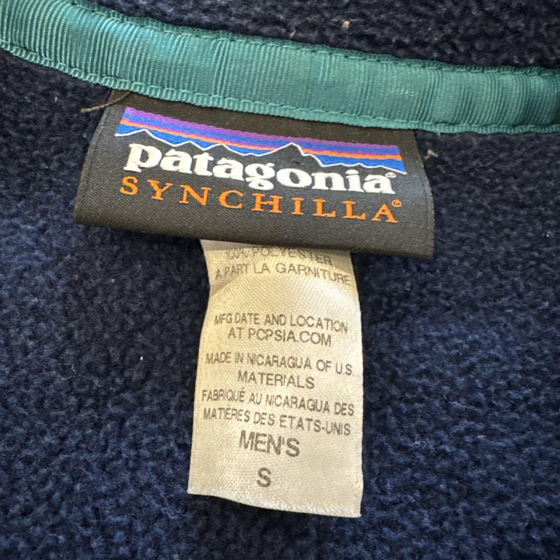 14FA 파타고니아 신칠라 스냅-T 네이비/베이지 상품이미지4