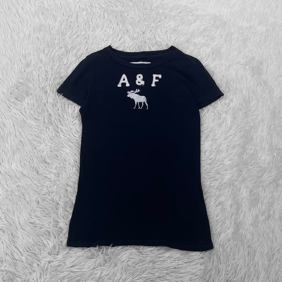 아베크롬비 a&f 로고 반팔티 네이비 상품이미지2