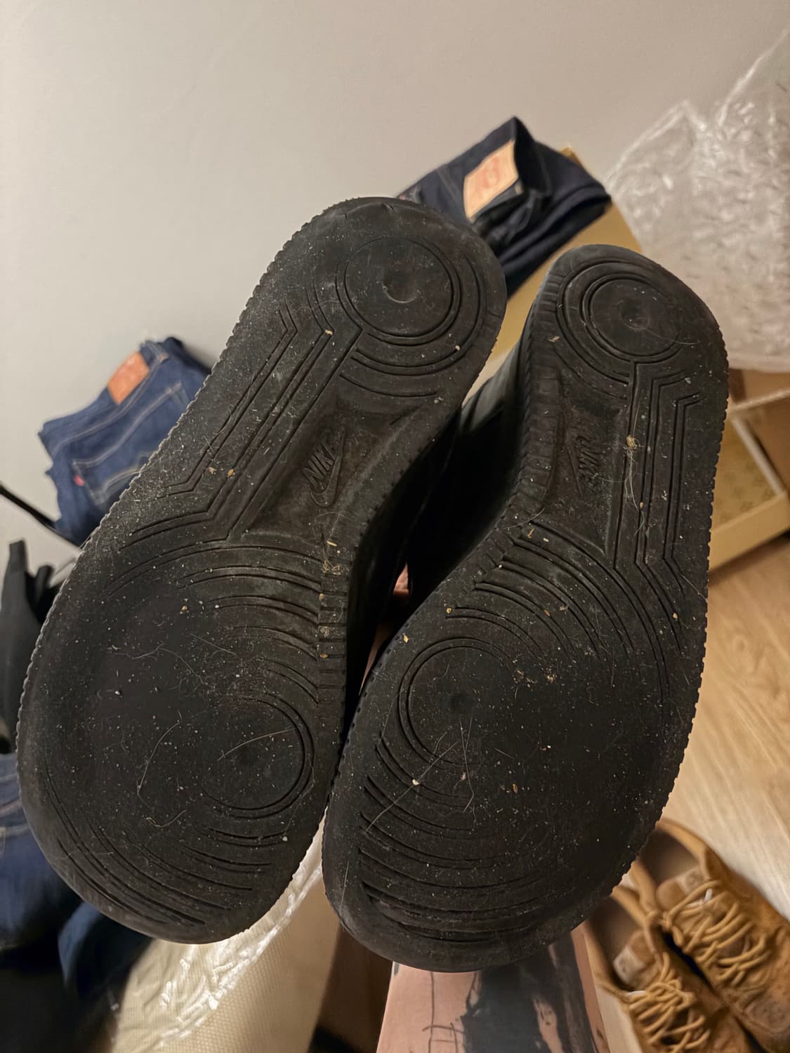 나이키 에어포스 슈프림 나이키 된장 & 블랙 2켤레 일괄 상품이미지10