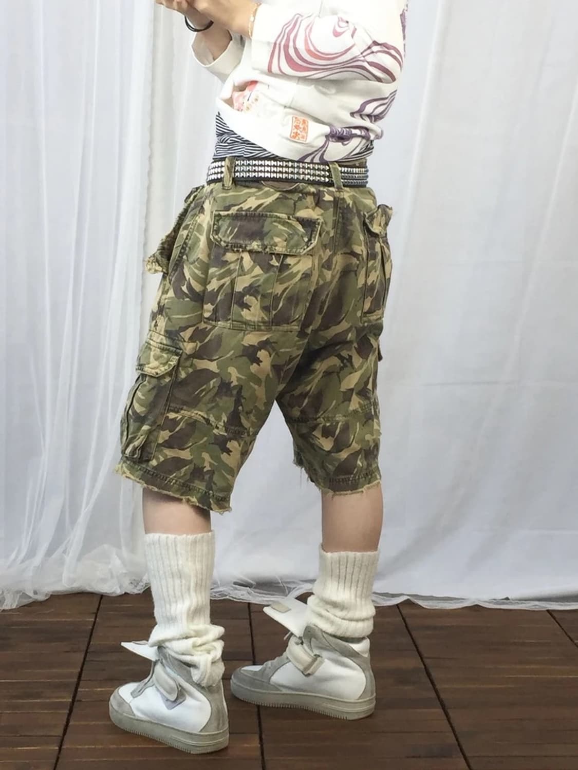 Global Work Camo Cargo Shorts 상품이미지3