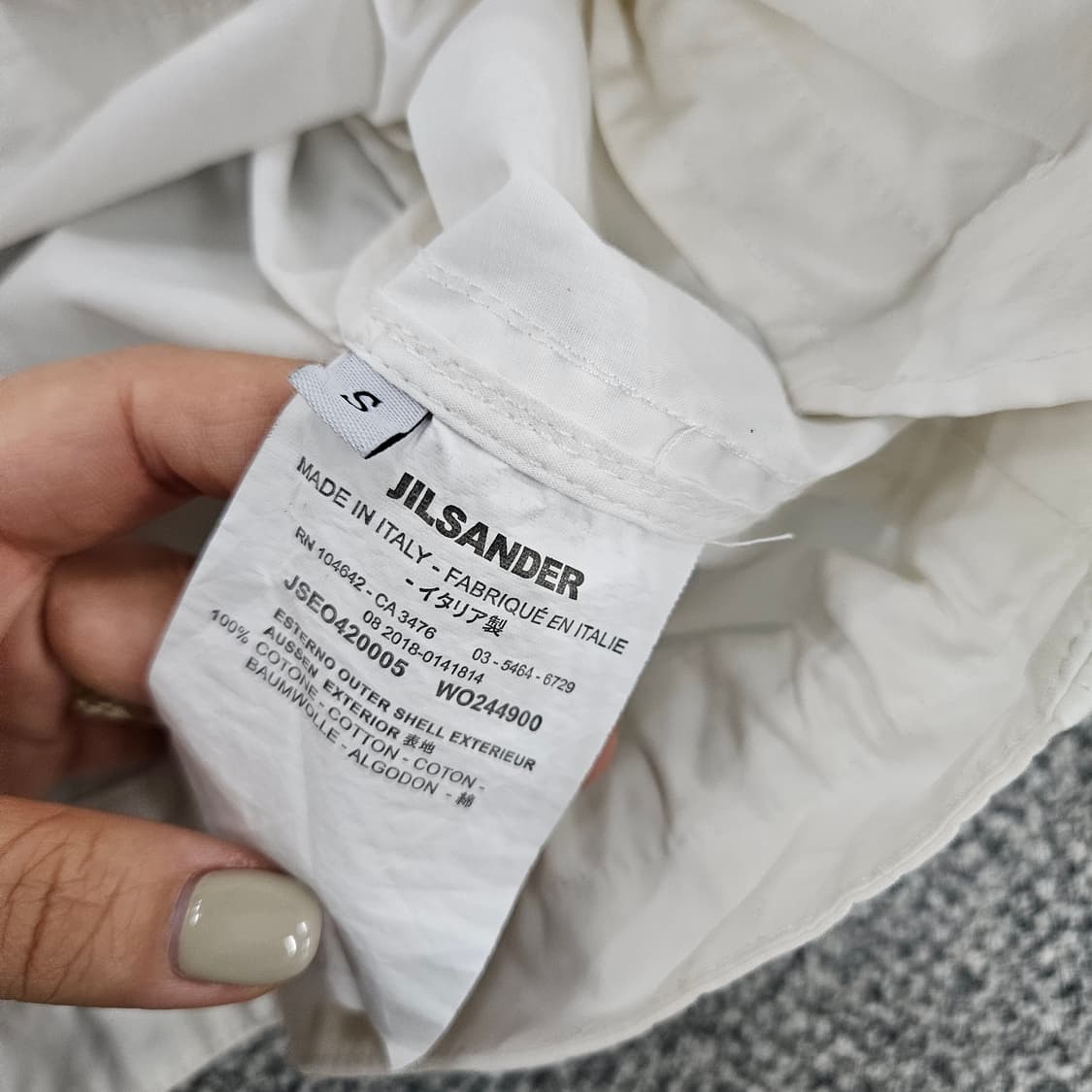 [S] 질샌더 여성 크롭 바람막이 후드 자켓 1103JM1 상품이미지4