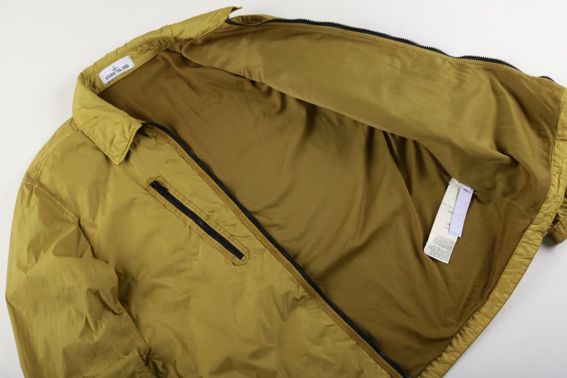 [L] 스톤아일랜드 21fw 크링클랩스 옐로우 나일론 오버셔츠 자켓 상품이미지6