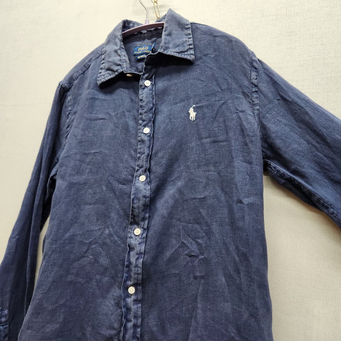 폴로랄프로렌 로고 린넨 셔츠 XS(M) 상품이미지3