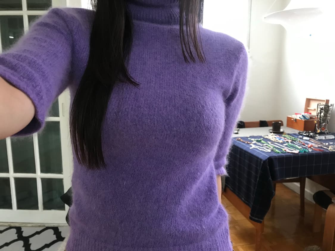 vintage angora turtle neck knit 상품이미지3