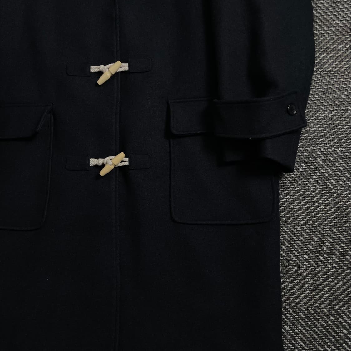 파르티멘토 오버핏 블랙 더플 롱 코트y 4105 상품이미지4