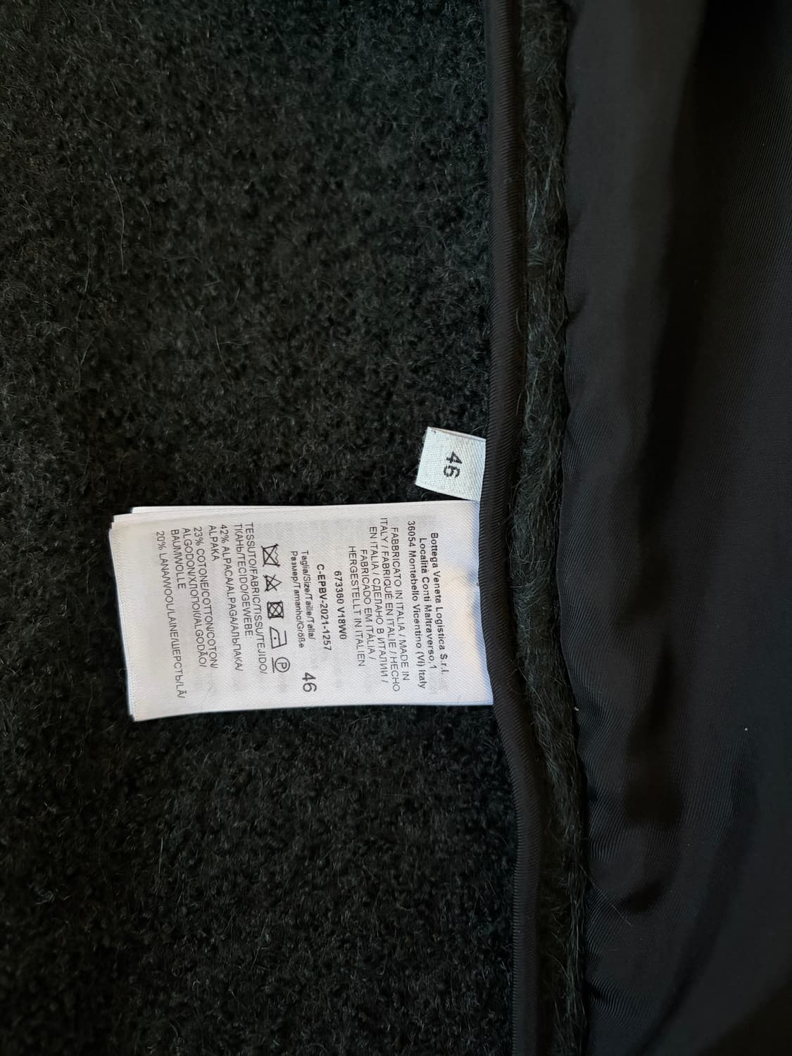 보테가베네타 알파카 시어링 자켓 46 상품이미지8