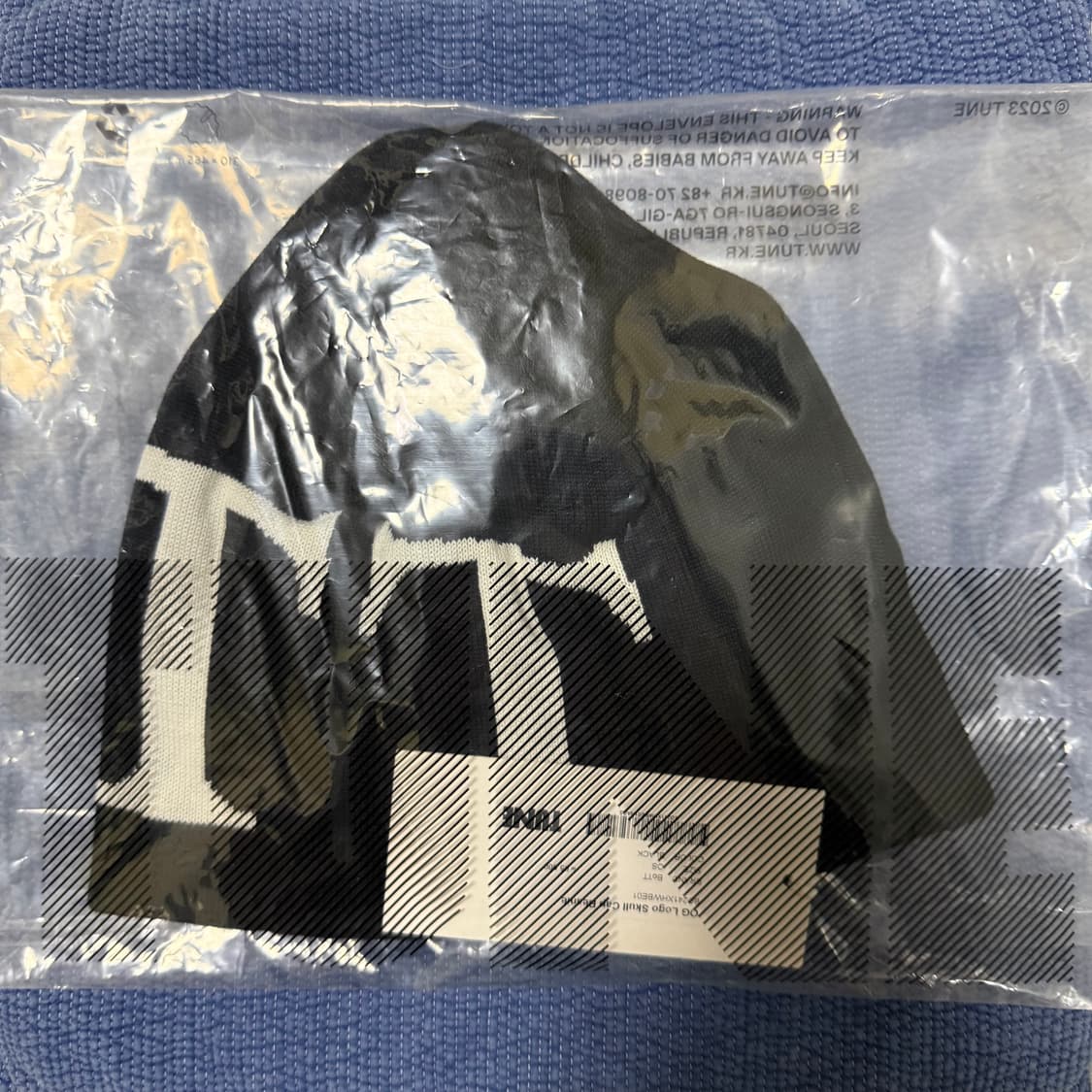 BoTT OG 로고 스컬 캡 비니 블랙 상품이미지4