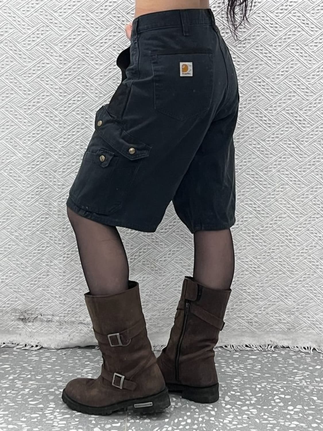 칼하트 립스탑 빈티지 캐주얼 워크 카고 반바지 34인치 C10928 상품이미지1