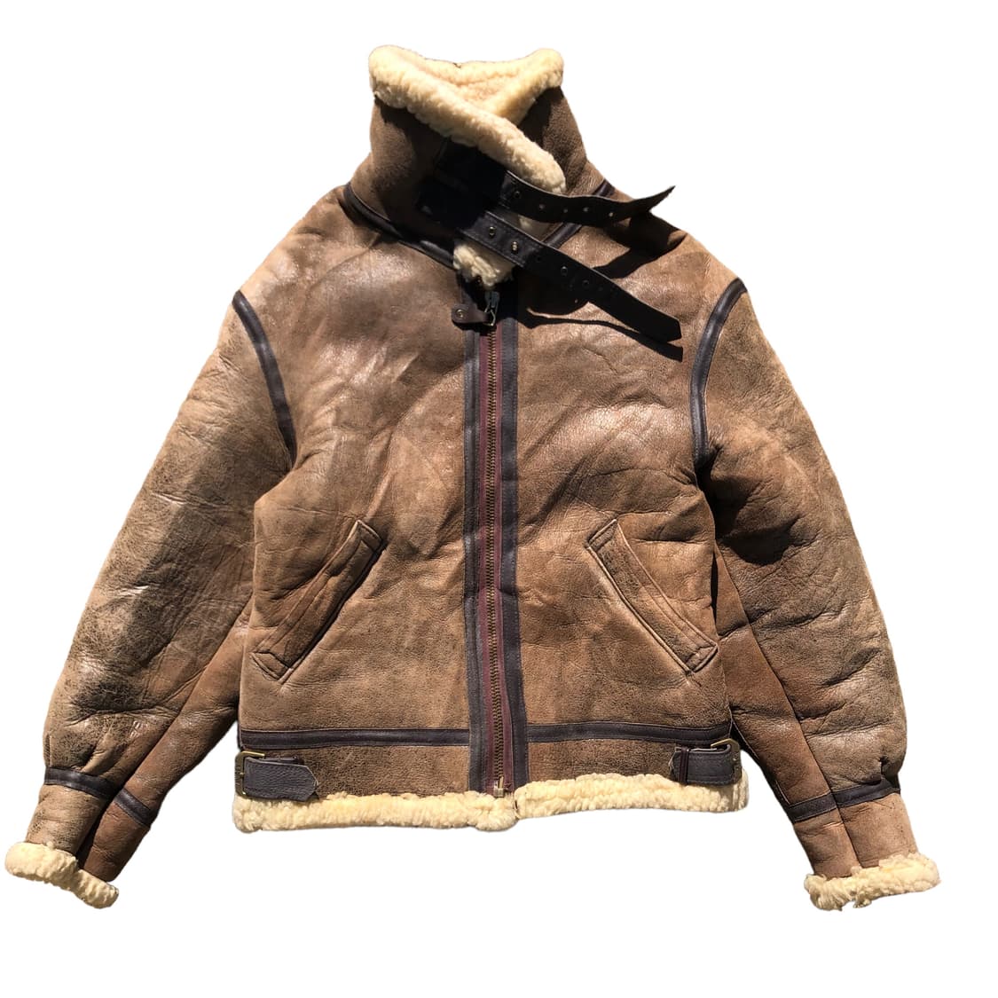 [M] 아비렉스 B-3 플라이트 자켓 무스탕 상품이미지3