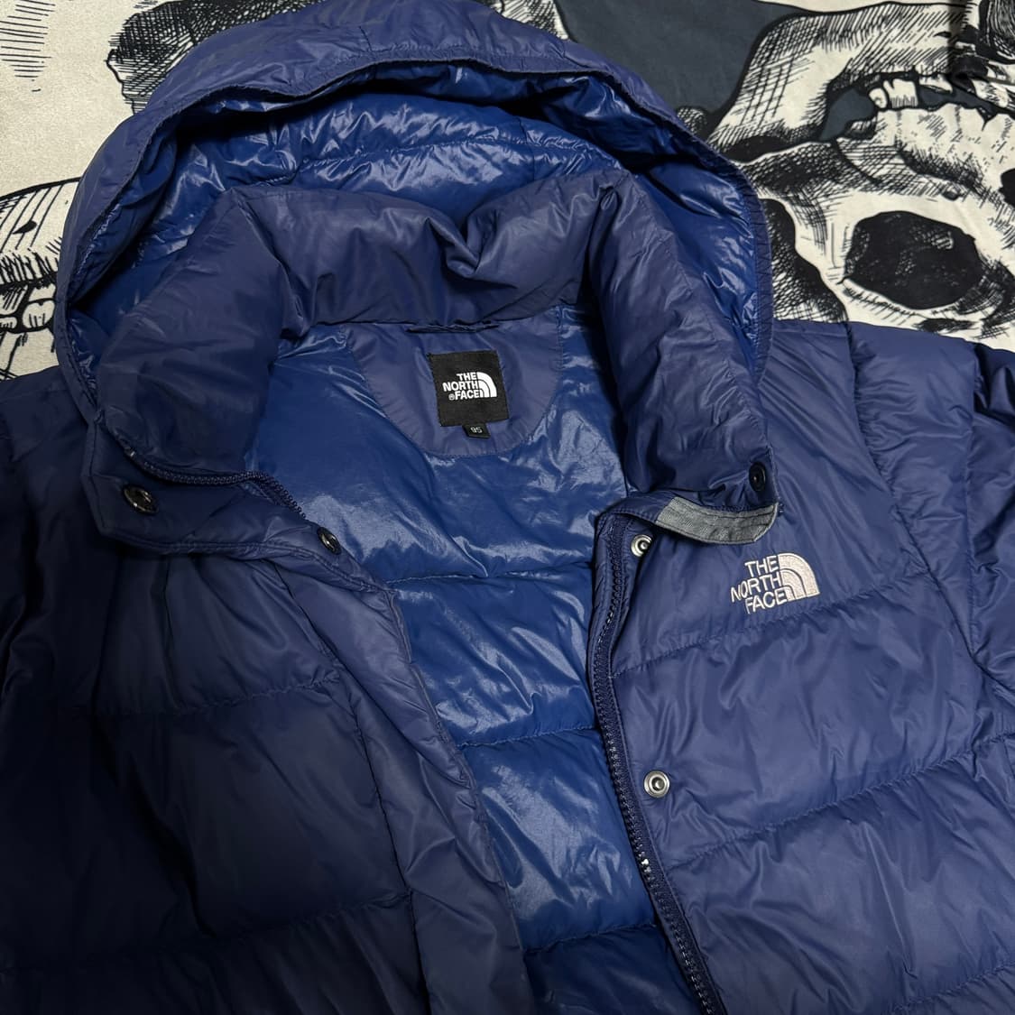 노스페이스 여성 구스다운 롱패딩 95 XL사이즈 상품이미지2