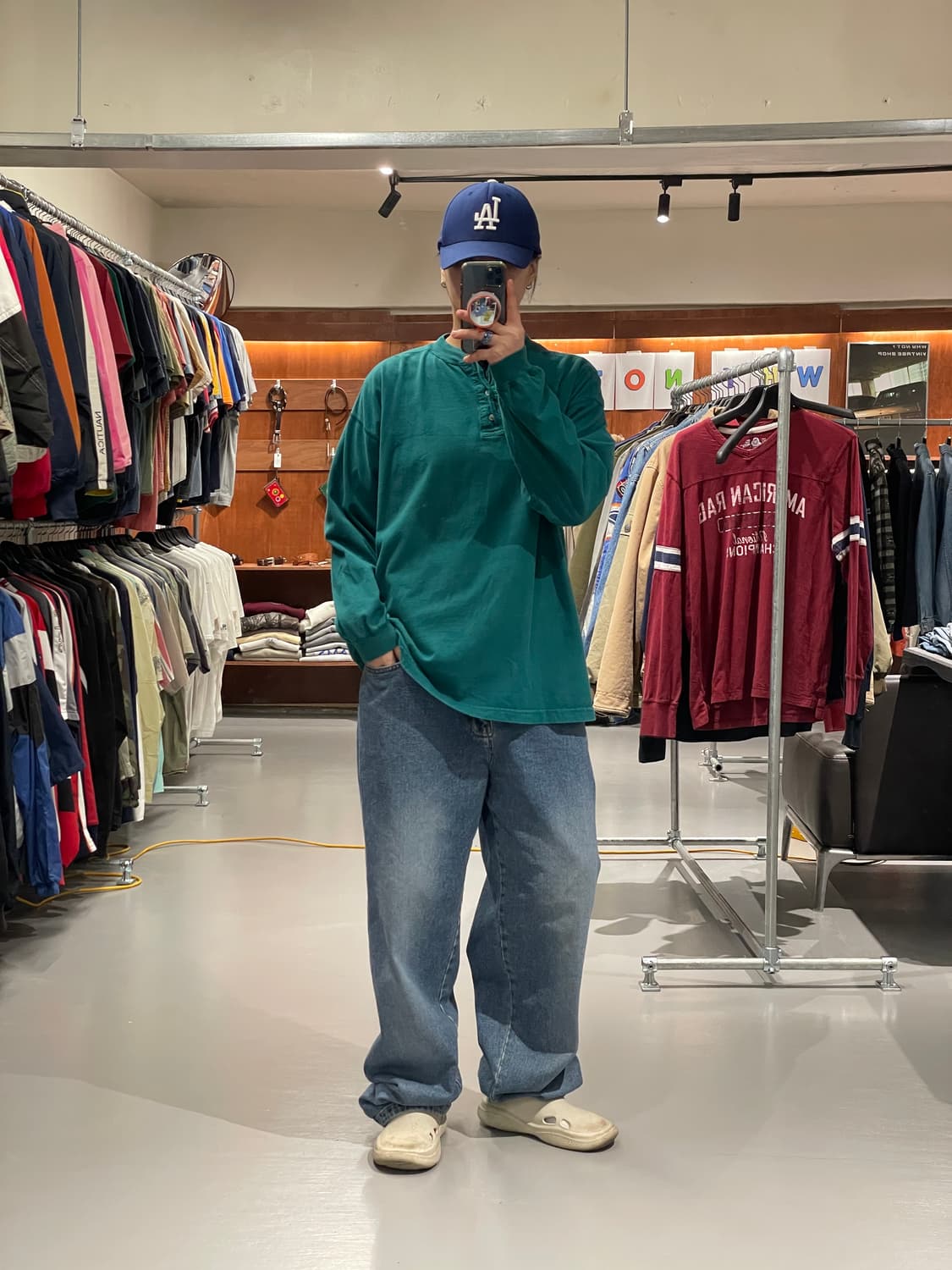 빈티지 헨리넥 롱슬리브 티셔츠   상품이미지3