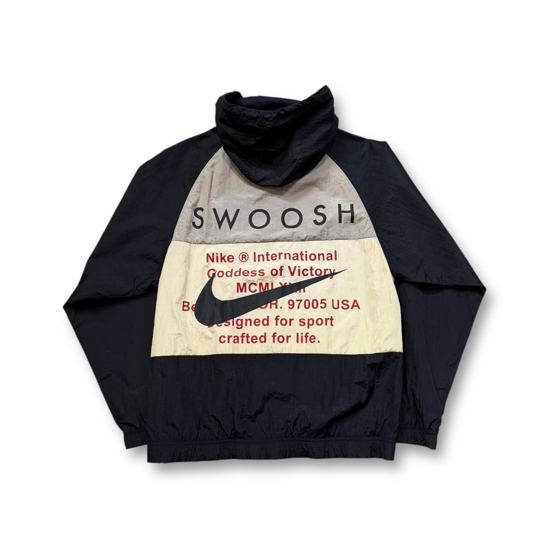 Nike 더블 스우시 골드 배색 후드 바람막이 자켓 상품이미지2