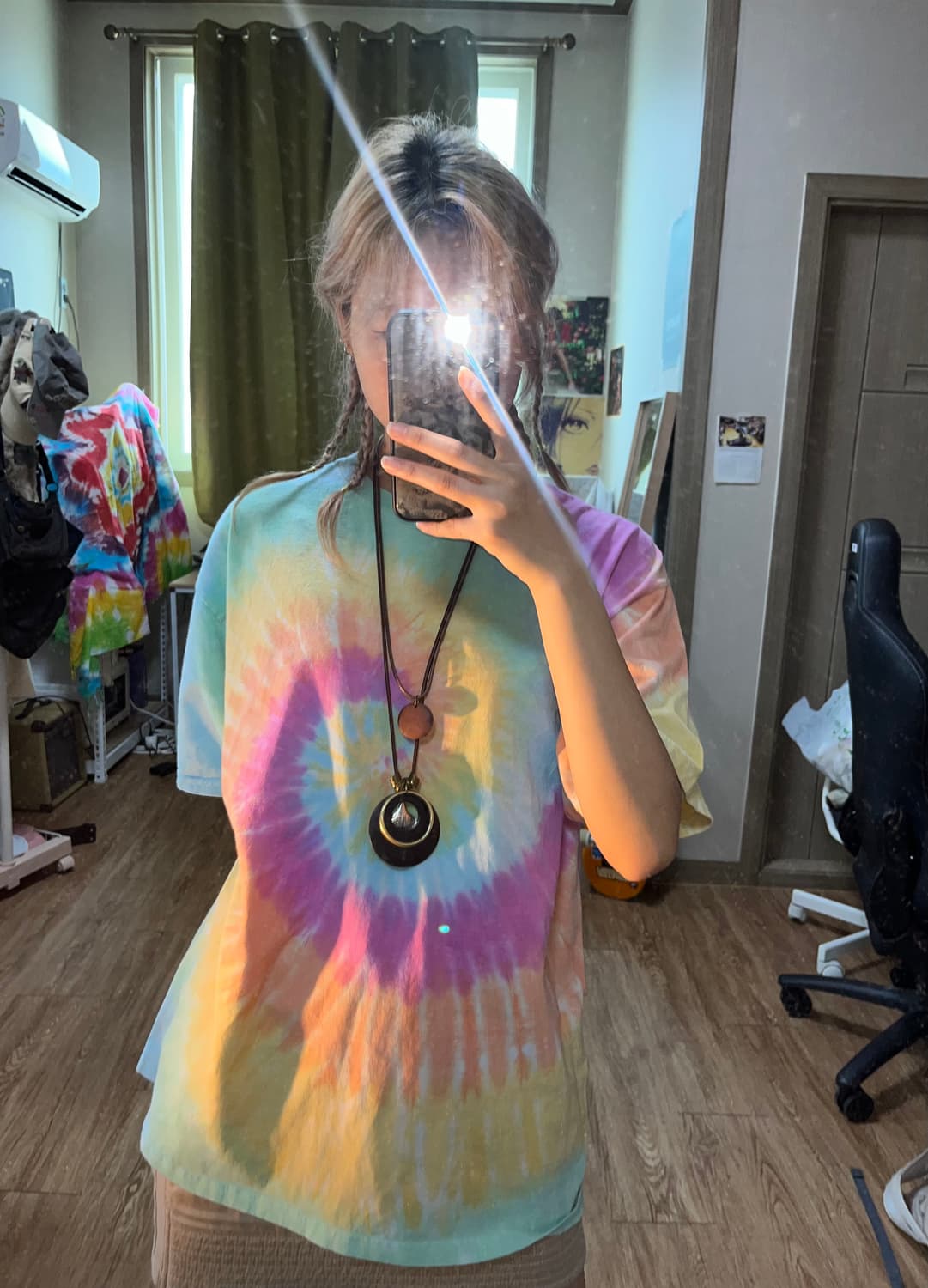 파스텔 레인보우 타이다이 티셔츠 상품이미지2