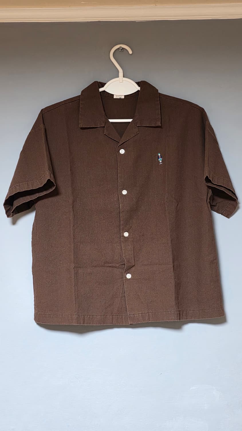 빈티지 반팔 셔츠(브라운) 상품이미지1