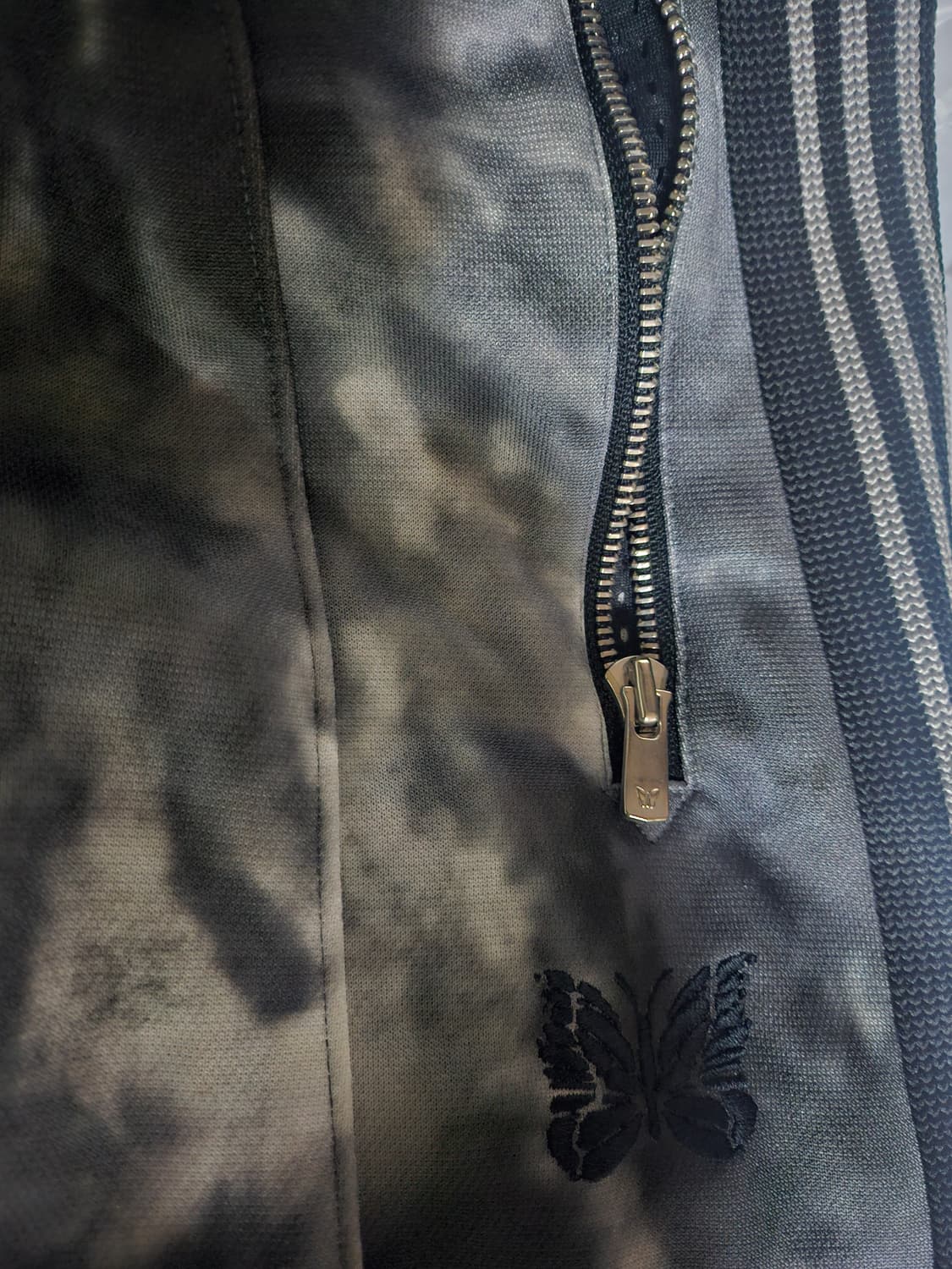 니들스hd 트랙 팬츠 LHP한정 블랙 타이 다이 XS 상품이미지4