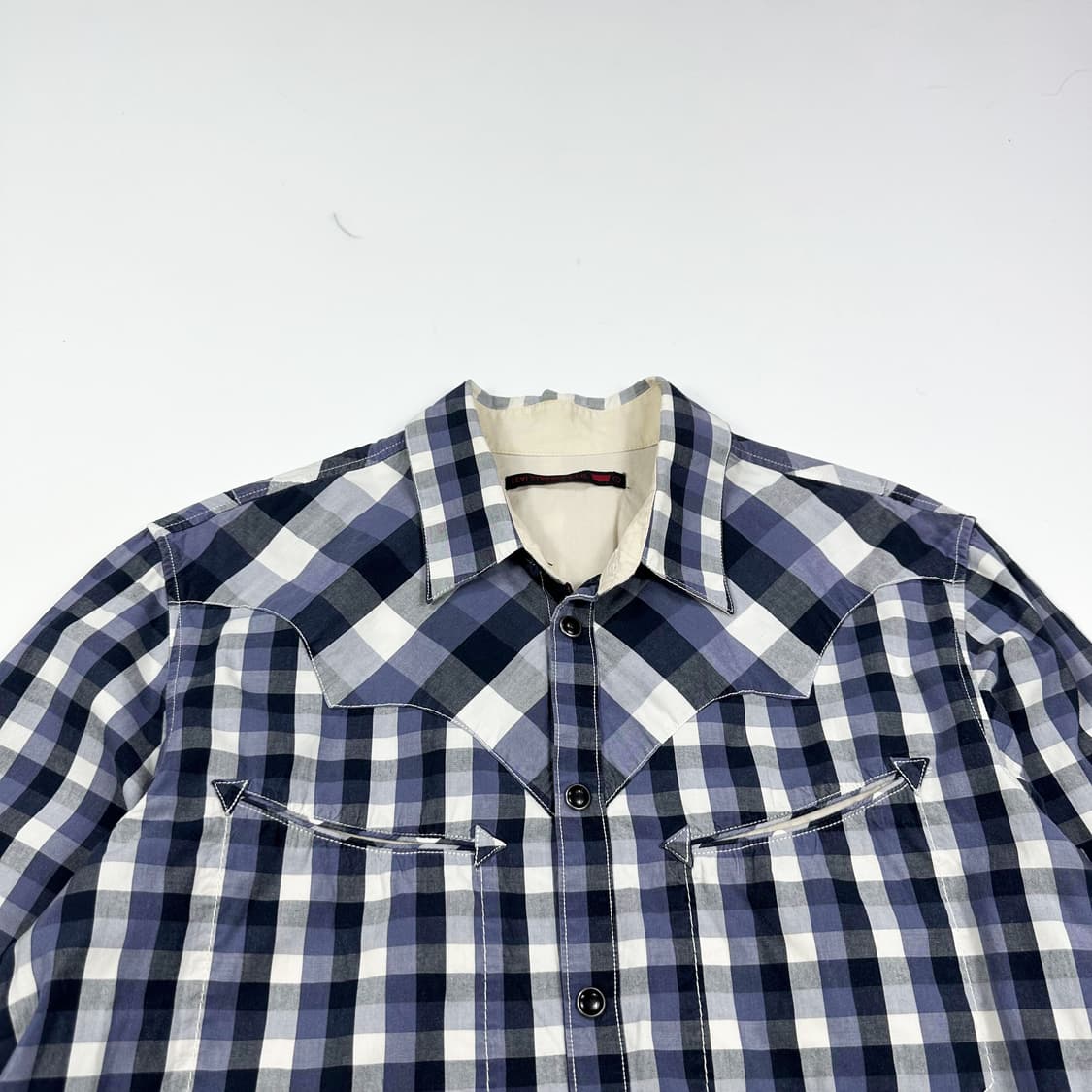 리바이스 오리지널 웨스턴 체크셔츠 (L) 상품이미지1