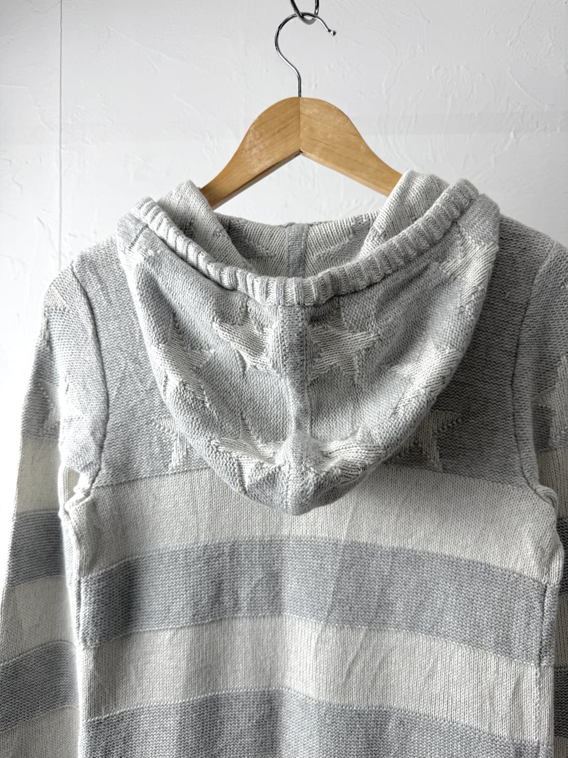 에디바우어 별 니트 후드 집업 상품이미지6