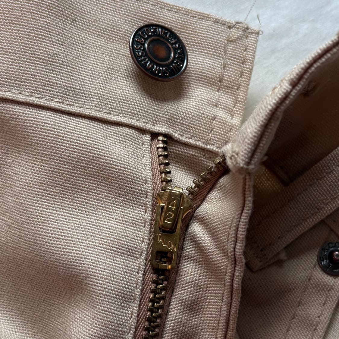 [34] 80s USA Levis 516 다크 브라운 탭 세미 부츠컷 상품이미지3