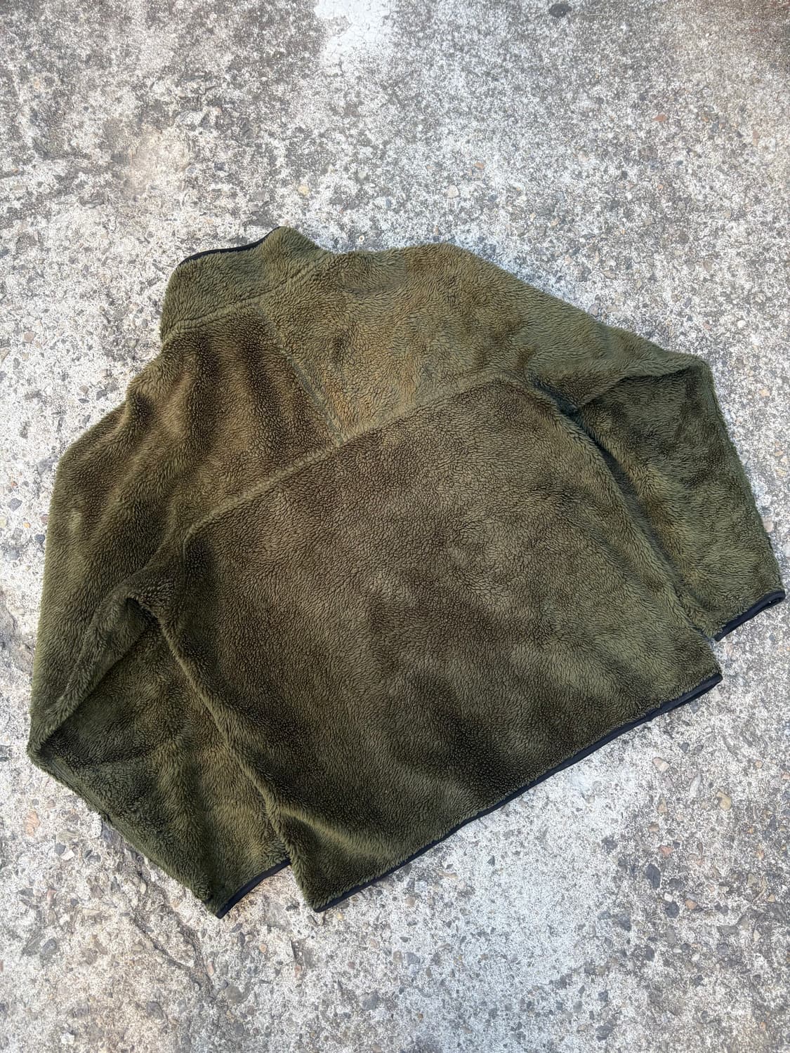 90s 파타고니아 레트로 딥파일 카키 플리스 상품이미지2