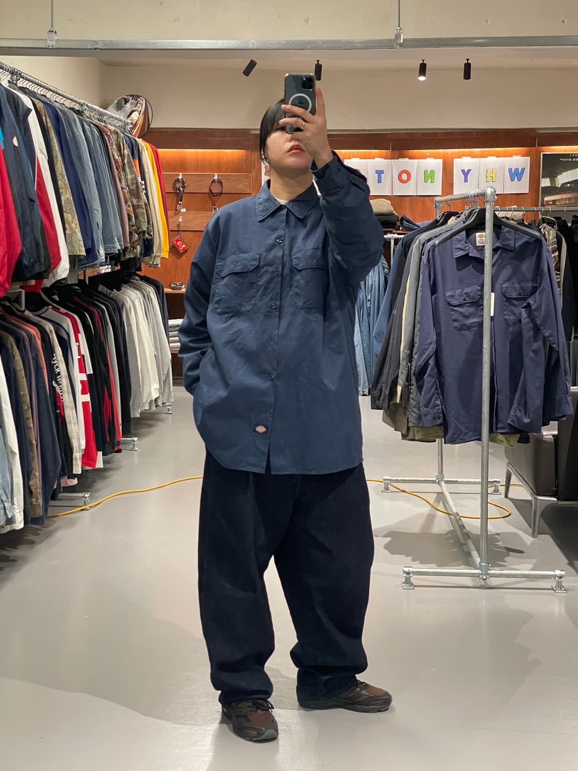 디키즈 워크 셔츠(블루)   상품이미지7