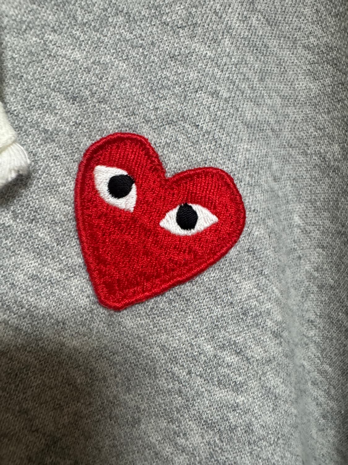 꼼데가르송 회색 후드집업 L 상품이미지4