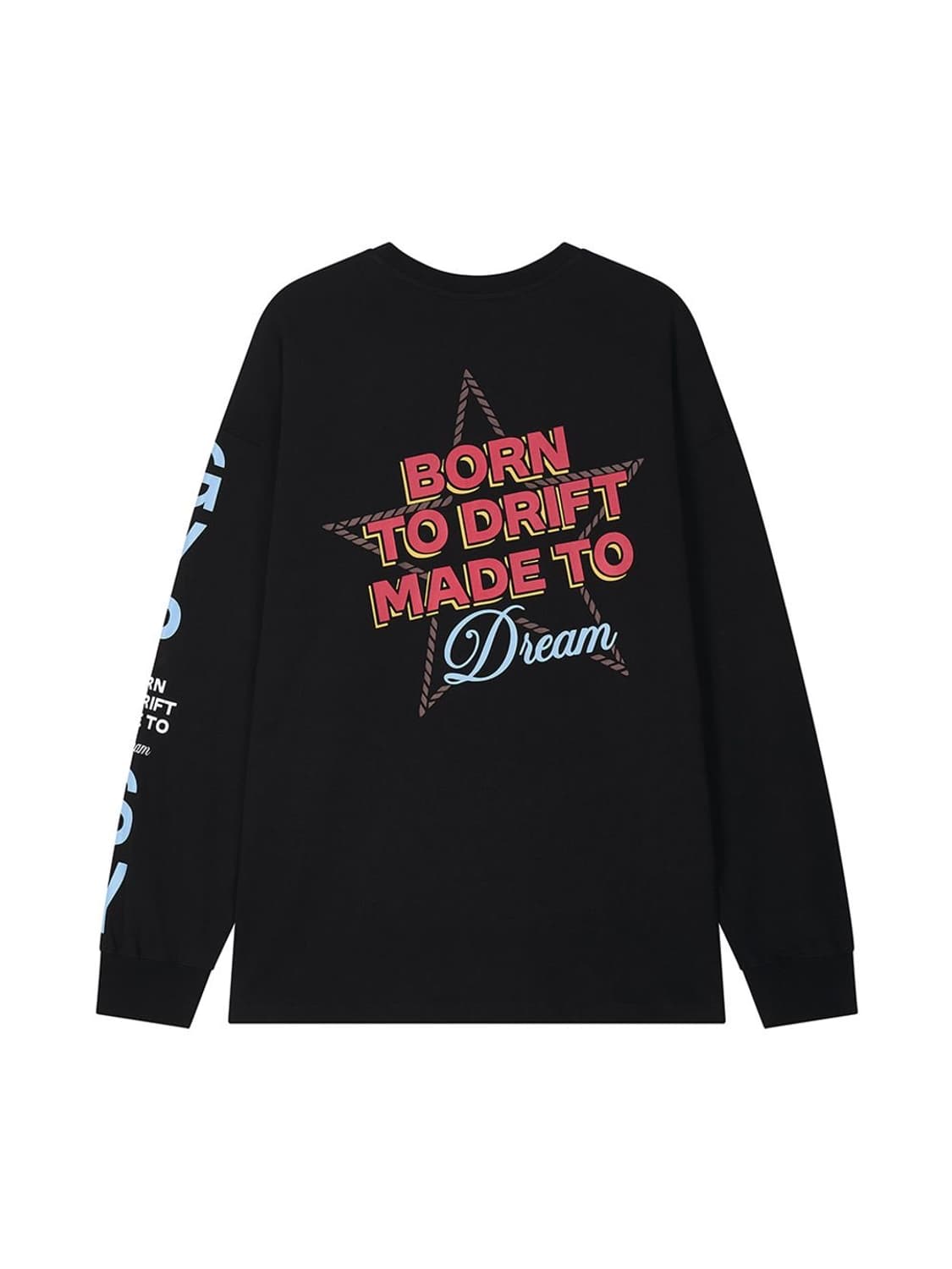 애즈이프캘리 dream drifter 블랙 긴팔 티셔츠 상품이미지4