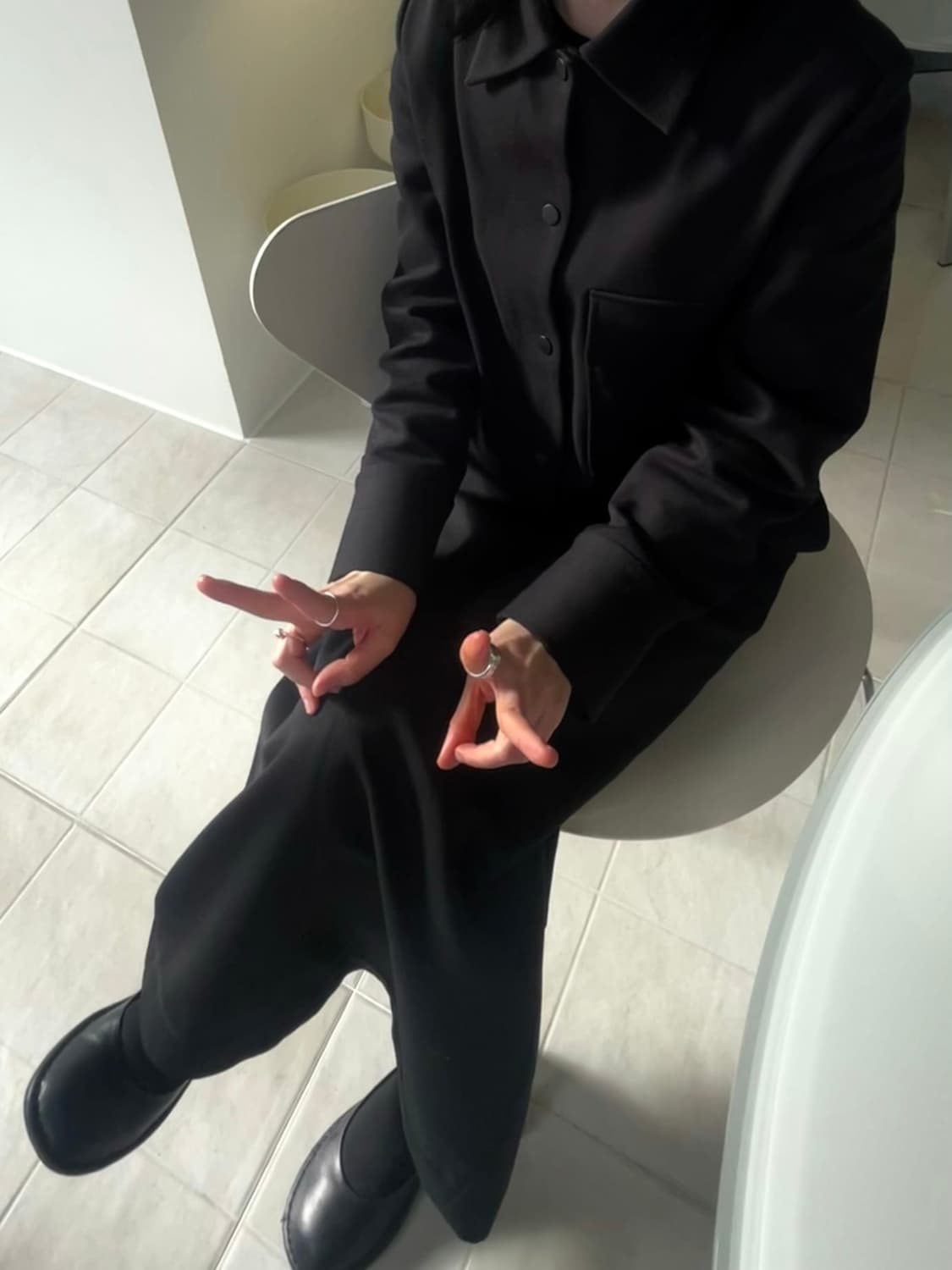 COS 크롭 트윌 자켓 상품이미지2