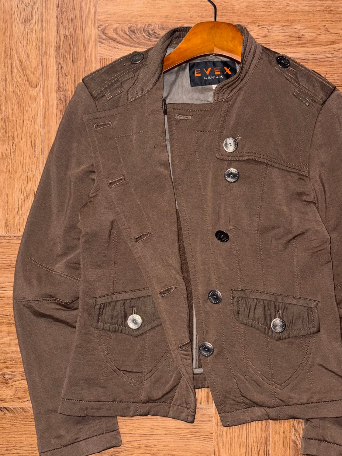 빈티지 사선 버튼 자켓 상품이미지7