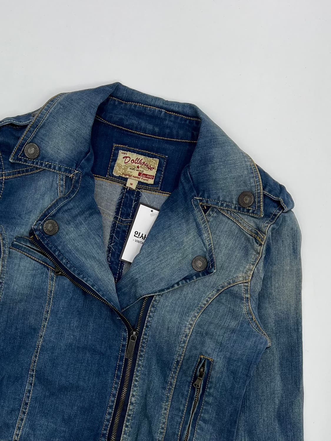 빈티지 크롭 데님자켓 상품이미지2