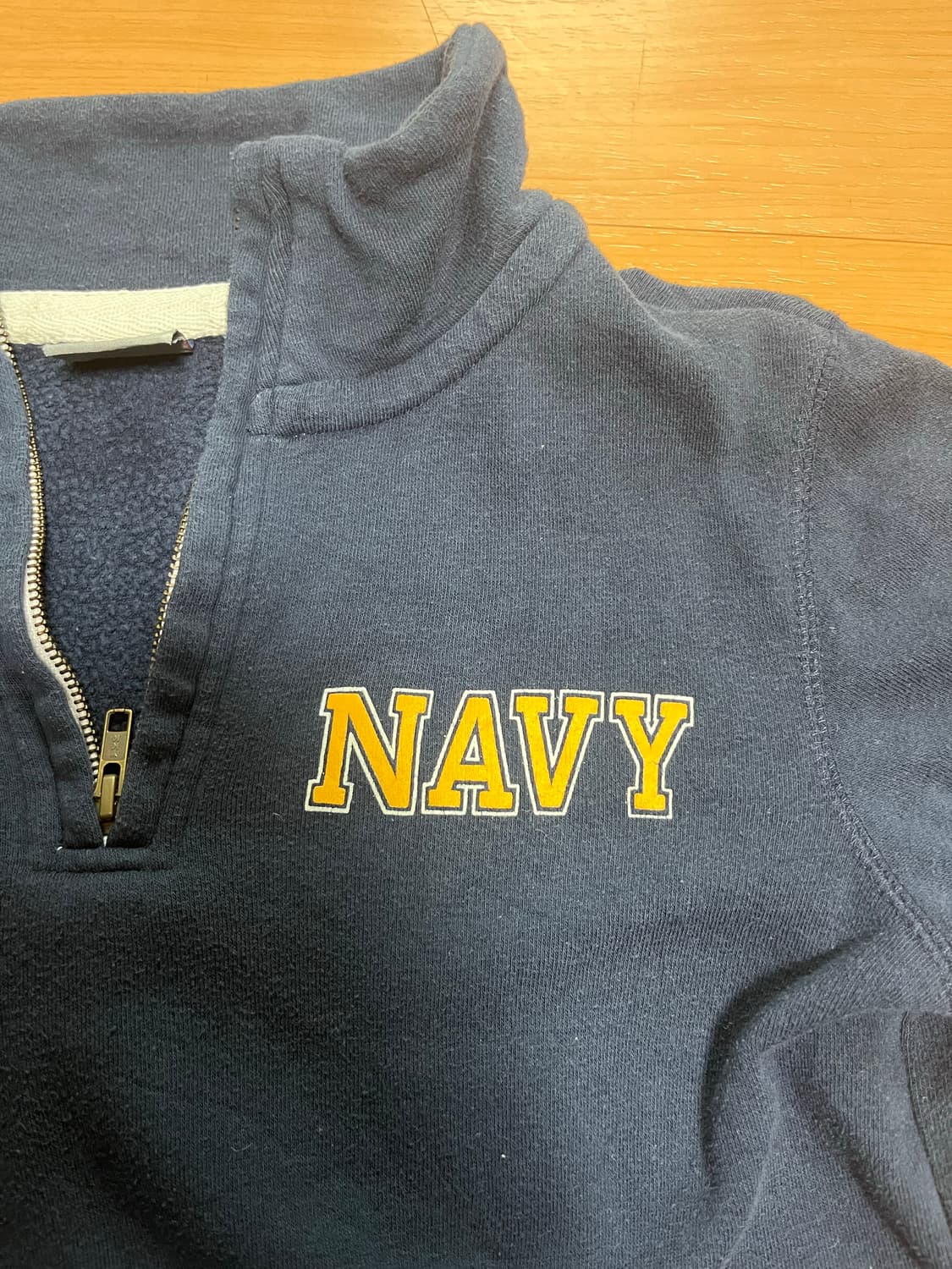 빈티지 네이비 하프집업 상품이미지1