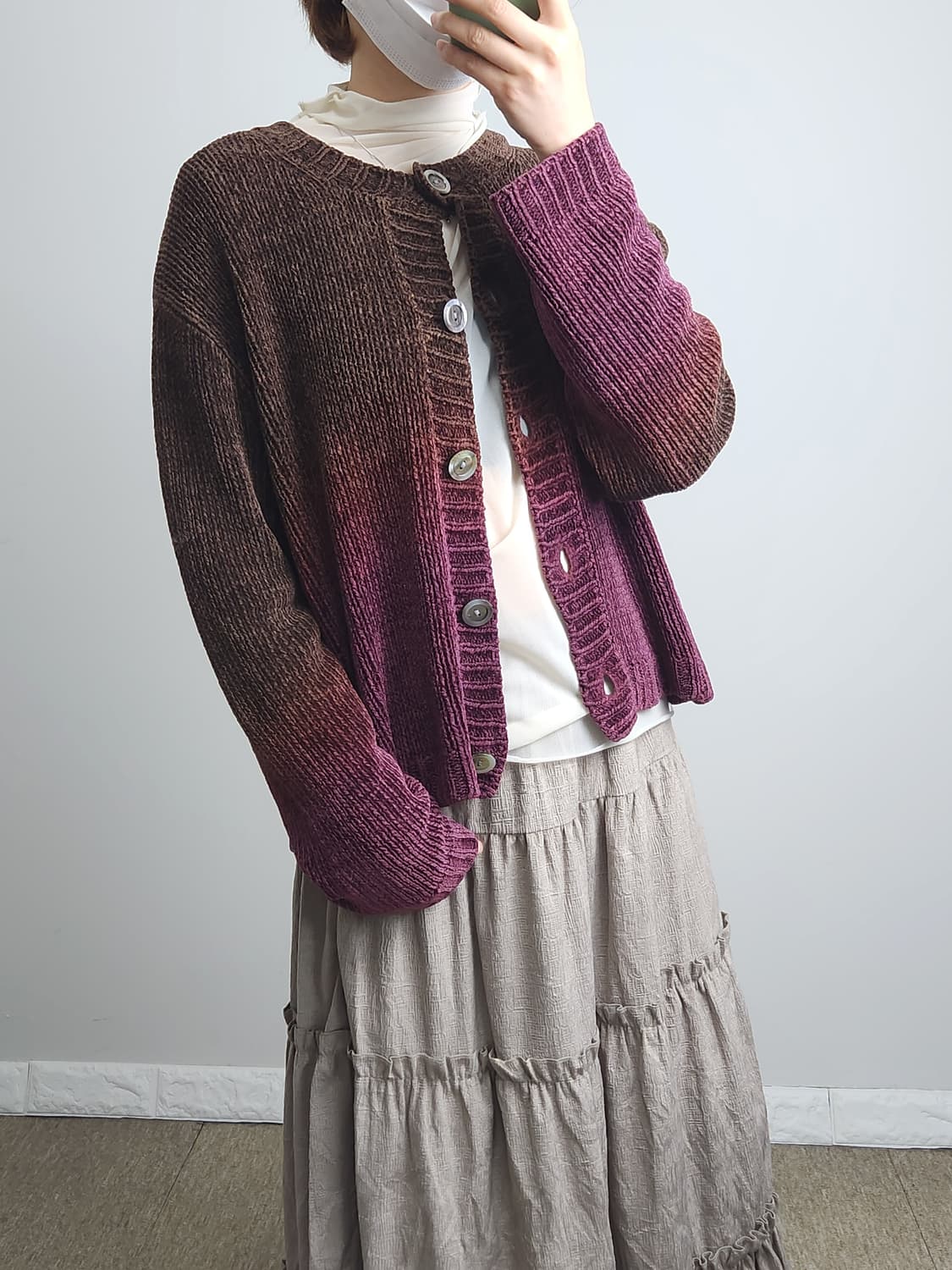 그라데이션 니트 가디건 상품이미지2