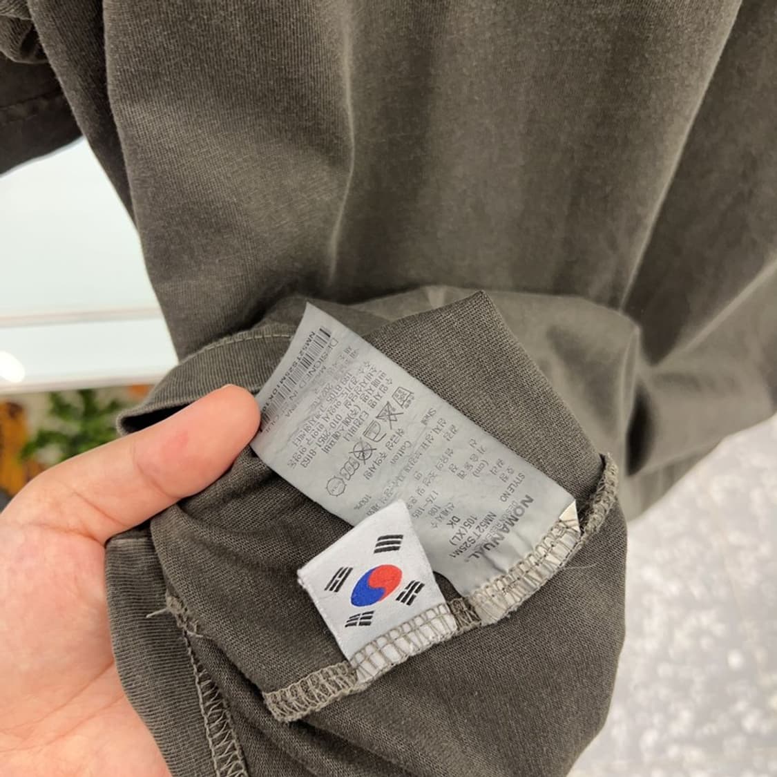 노매뉴얼 빈티지 프린팅 반팔티 105 C05342 상품이미지4