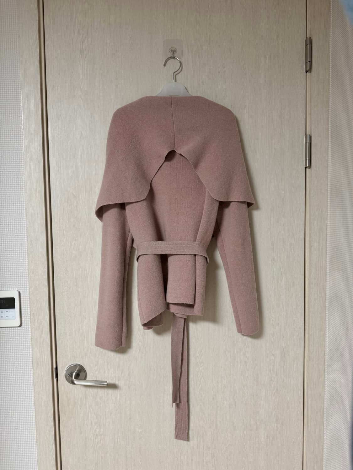 시에 sie 캐시10 율리 와이드 카라 가디건 -핑크 상품이미지3