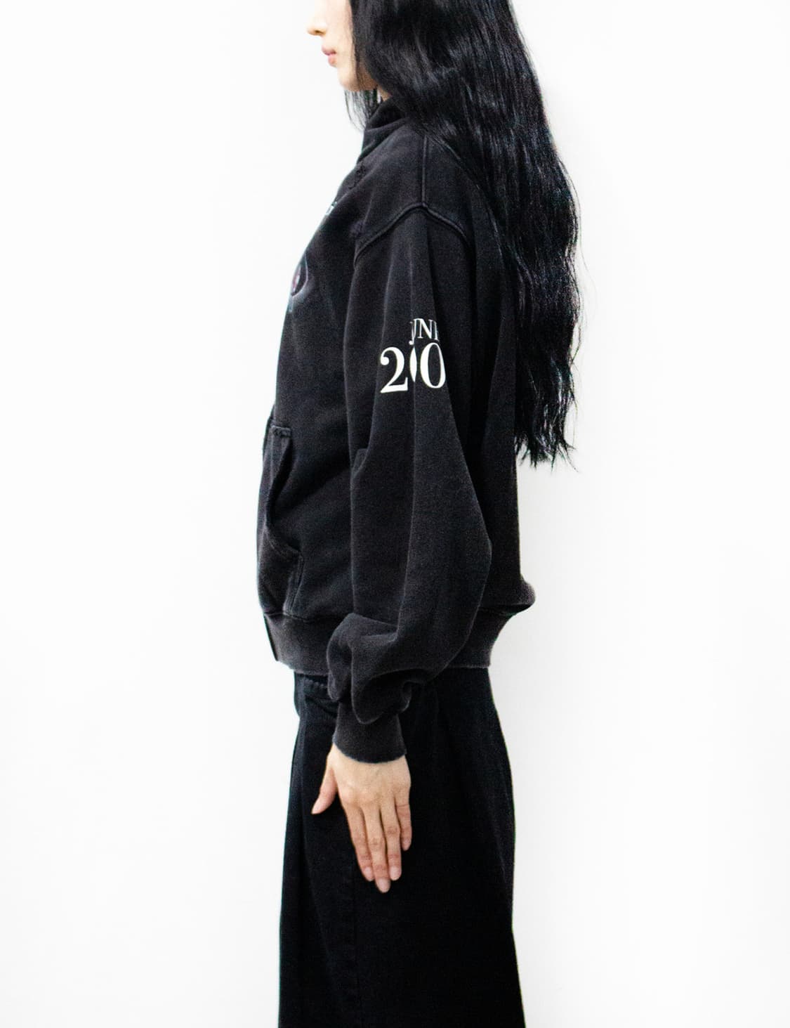 PRAYING FINANCIAL CRISIS DESTROYED 후드집업 상품이미지3