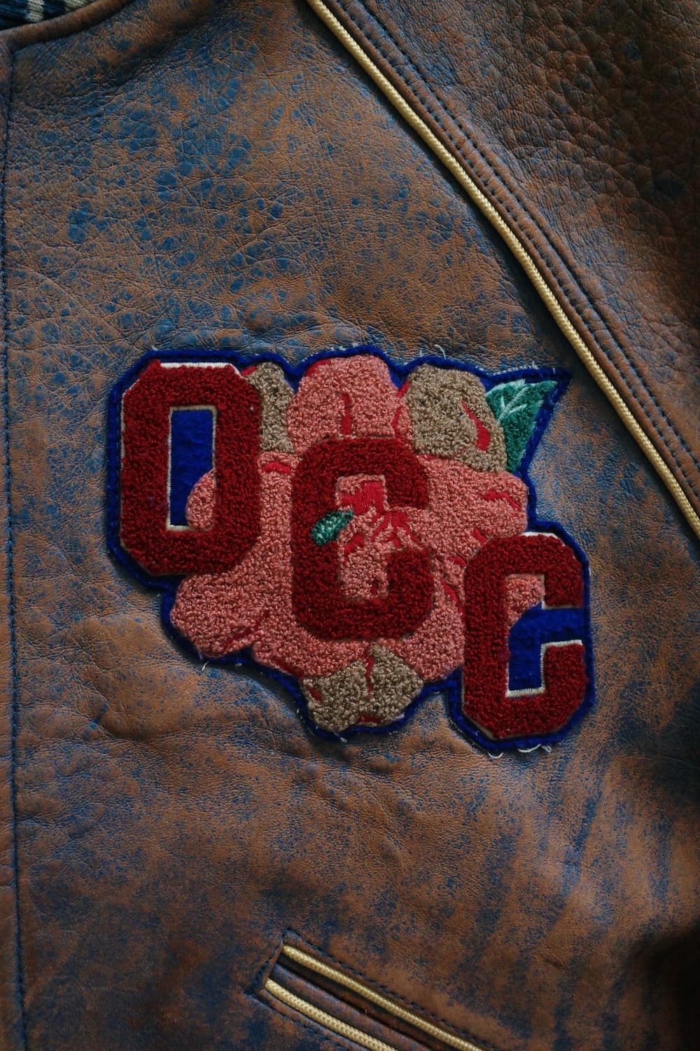 90s 아비렉스 레더 바시티 자켓 상품이미지6